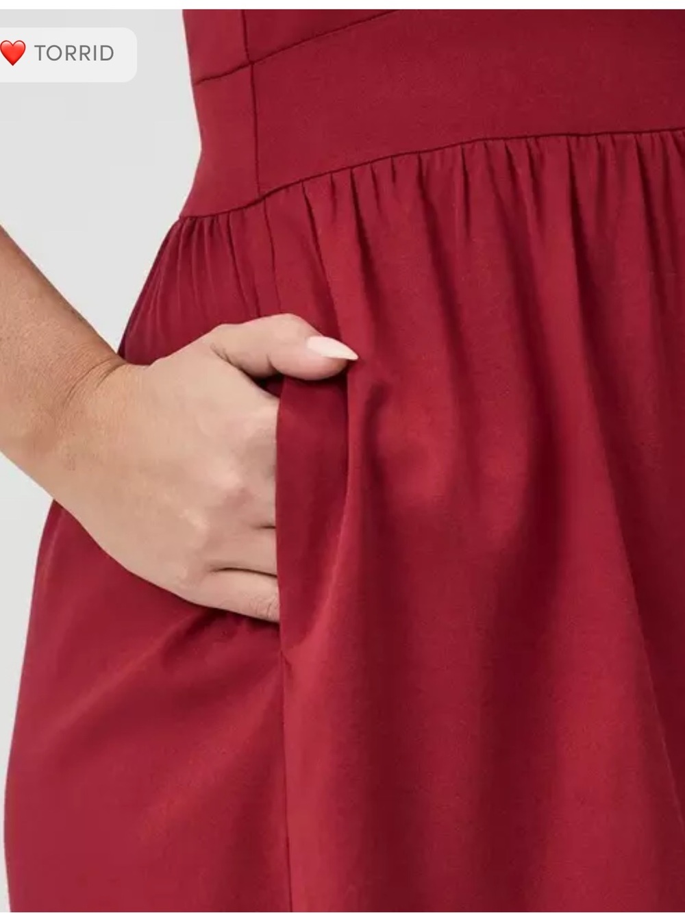 torrid Red Ruffled Strap Romper - Picture 6 of 11